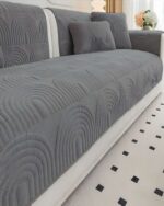 PACK DE 5 FUNDAS PARA SOFA CON DISEÑO J3 GRIS
