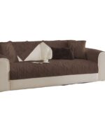 PACK DE 5 FUNDAS PARA SOFA CON DISEÑO H1 CAFÉ - Imagen 4