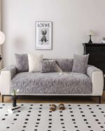 PACK DE 5 FUNDAS PARA SOFA CON DISEÑO H4 GRIS CLARO