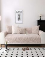 PACK DE 5 FUNDAS PARA SOFA CON DISEÑO H3 BEIGE