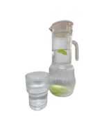 JARRA DE VIDRIO 1.2 LITROS CON TAPA + 4 VASOS - Imagen 4