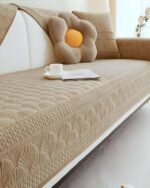 PACK DE 5 FUNDAS PARA SOFA CON DISEÑO F3 BEIGE - Imagen 2