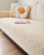 PACK DE 5 FUNDAS PARA SOFA CON DISEÑO F2 BLANCO