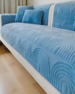 PACK DE 5 FUNDAS PARA SOFA CON DISEÑO J4 CELESTE