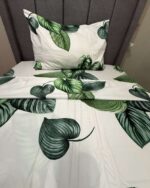 Juego de Sábanas Adulto hojas verdes - Imagen 2