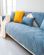 PACK DE 5 FUNDAS PARA SOFA CON DISEÑO G4 CELESTE - Imagen 2