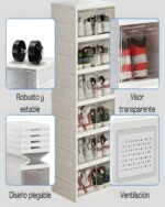 ORGANIZADOR DE ZAPATOS 6 NIVELES DOBLE PLEGABLE - Imagen 2