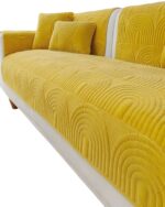 PACK DE 5 FUNDAS PARA SOFA CON DISEÑO J6 AMARILLO - Imagen 3