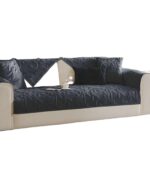 PACK DE 5 FUNDAS PARA SOFA CON DISEÑO H5 GRIS OSCURO - Imagen 3