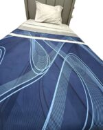 Juego de Sábanas Adulto Azul rayas - Imagen 4