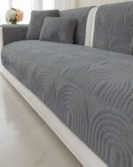 PACK DE 5 FUNDAS PARA SOFA CON DISEÑO J3 GRIS - Imagen 2