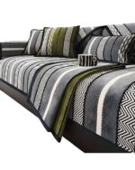 PACK DE 5 FUNDAS PARA SOFA CON DISEÑO R1 GRIS - Imagen 4