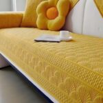 PACK DE 5 FUNDAS PARA SOFA CON DISEÑO F4 AMARILLO