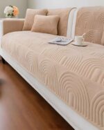 PACK DE 5 FUNDAS PARA SOFA CON DISEÑO J1 BEIGE