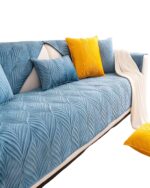 PACK DE 5 FUNDAS PARA SOFA CON DISEÑO G4 CELESTE - Imagen 4