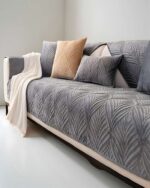 PACK DE 5 FUNDAS PARA SOFA CON DISEÑO G6 GRIS - Imagen 2