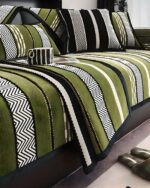 PACK DE 5 FUNDAS PARA SOFA CON DISEÑO R3 VERDE