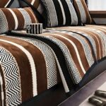 PACK DE 5 FUNDAS PARA SOFA CON DISEÑO R2 CAFÉ