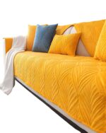 PACK DE 5 FUNDAS PARA SOFA CON DISEÑO G5 AMARILLO - Imagen 2