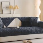 PACK DE 5 FUNDAS PARA SOFA CON DISEÑO H5 GRIS OSCURO