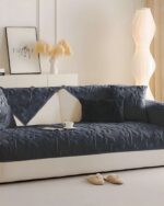 PACK DE 5 FUNDAS PARA SOFA CON DISEÑO H5 GRIS OSCURO