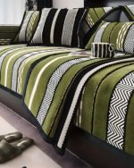 PACK DE 5 FUNDAS PARA SOFA CON DISEÑO R3 VERDE - Imagen 2