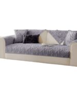 PACK DE 5 FUNDAS PARA SOFA CON DISEÑO H4 GRIS CLARO - Imagen 3