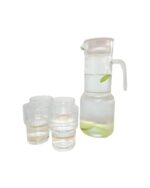 JARRA DE VIDRIO 1.2 LITROS CON TAPA + 4 VASOS - Imagen 3