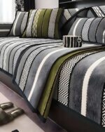 PACK DE 5 FUNDAS PARA SOFA CON DISEÑO R1 GRIS