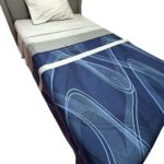 Juego de Sábanas Adulto Azul rayas