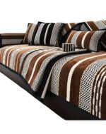 PACK DE 5 FUNDAS PARA SOFA CON DISEÑO R2 CAFÉ - Imagen 4