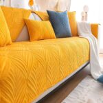 PACK DE 5 FUNDAS PARA SOFA CON DISEÑO G5 AMARILLO