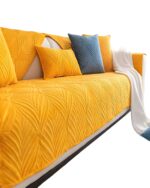 PACK DE 5 FUNDAS PARA SOFA CON DISEÑO G5 AMARILLO - Imagen 3